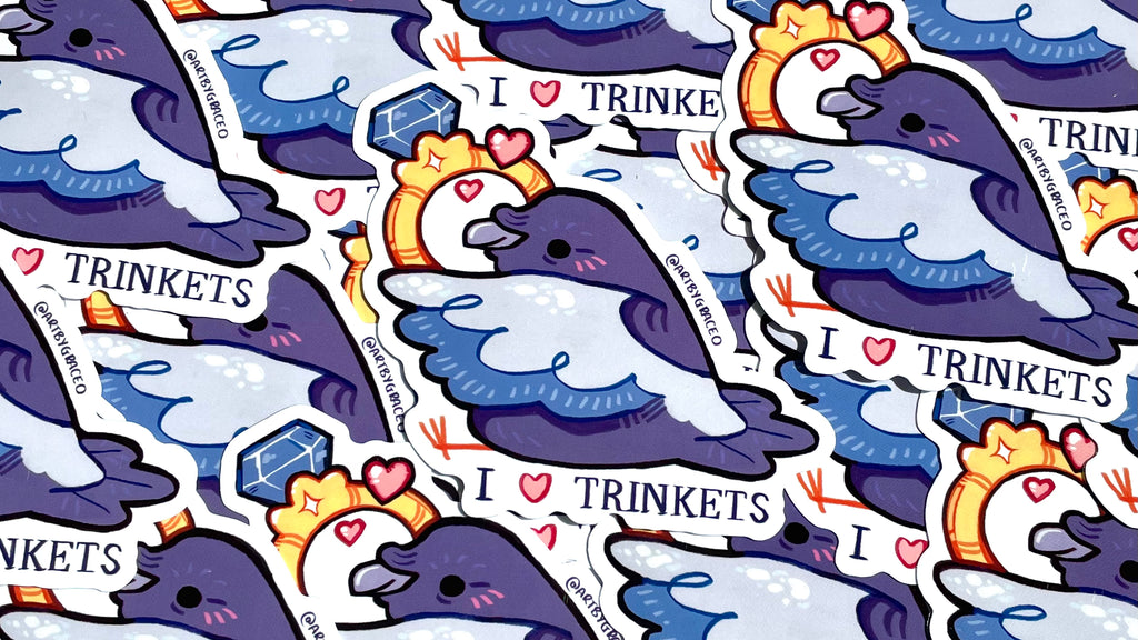 Trinket Magpie Keychain