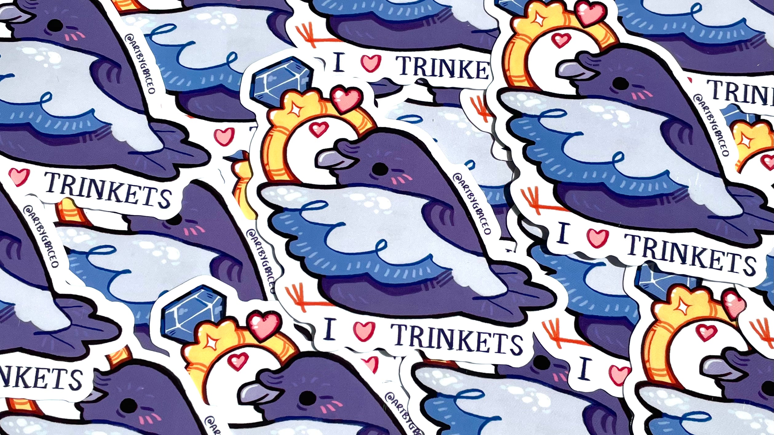 Trinket Magpie Keychain