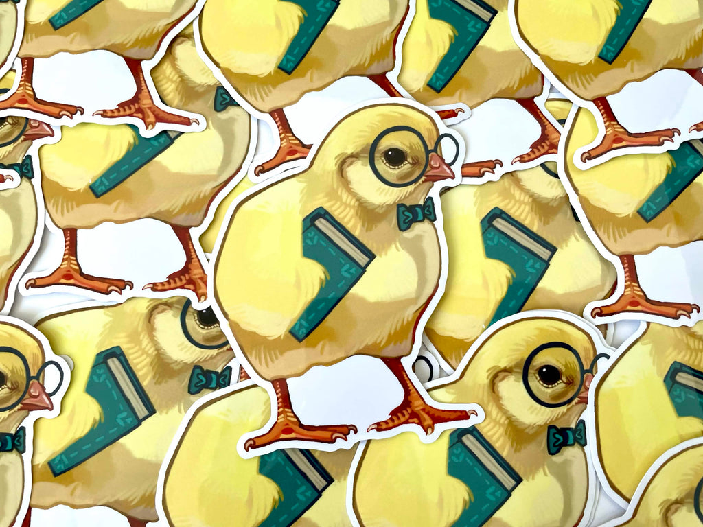 Nerdy Chick Sticker